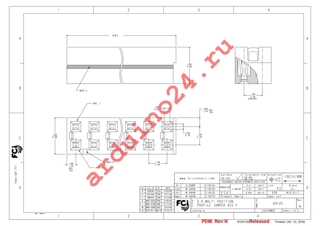 69145-110LF datasheet