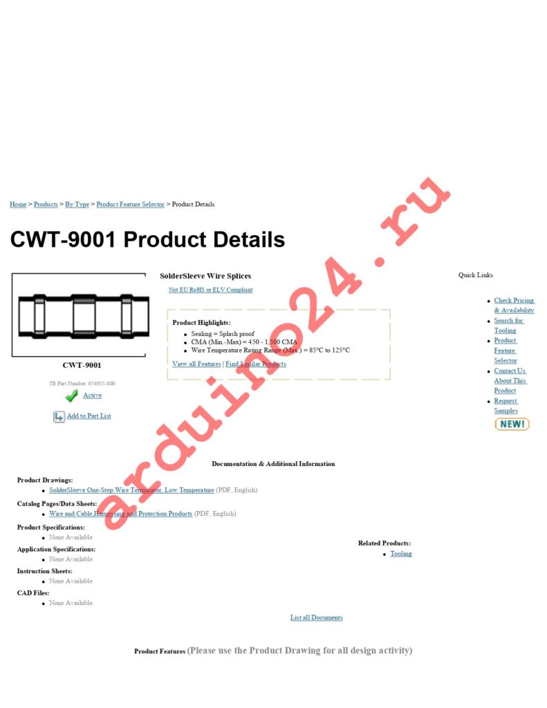 CWT-9001 datasheet