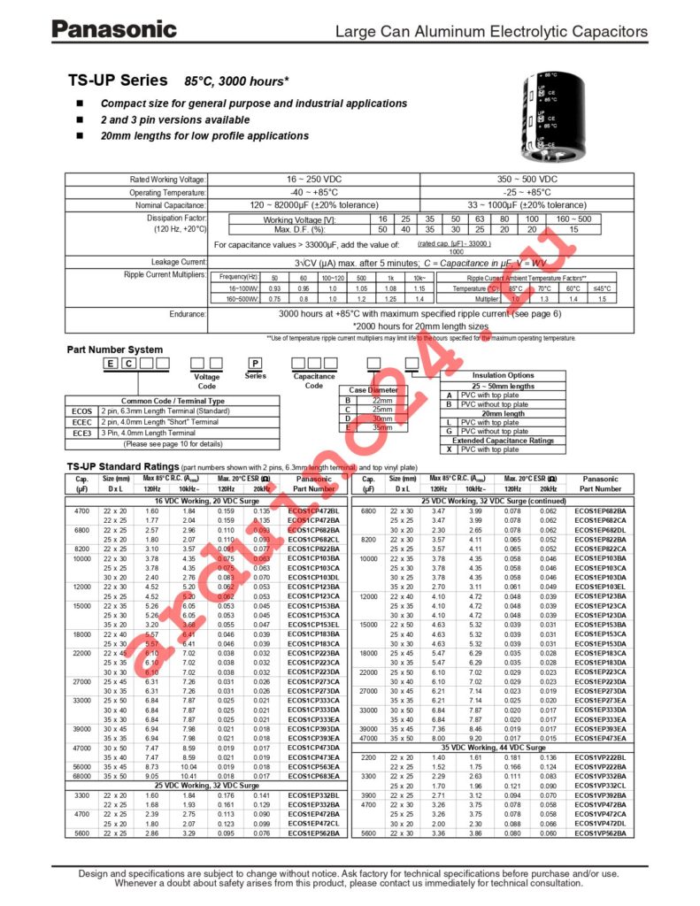 ECO-S1CP393EA datasheet