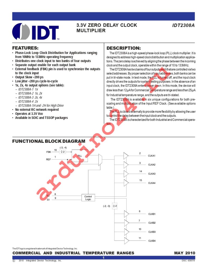 IDT2308A-1DCGI datasheet