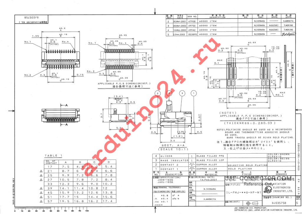 IL-FHJ-21S-HF-N1 datasheet