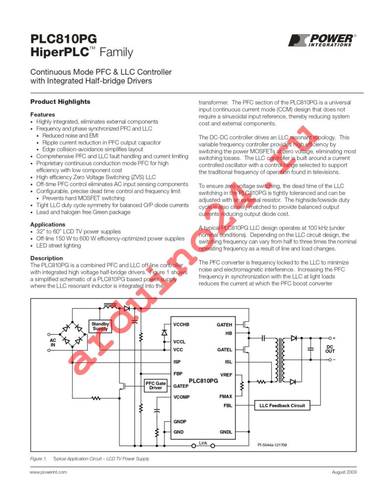 PLC810PG datasheet