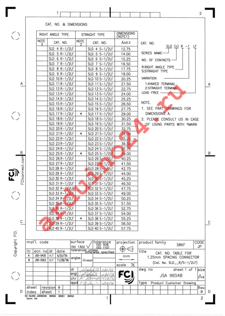 SLD26R-1LF datasheet