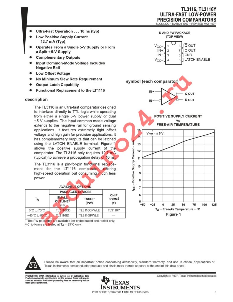 TL3116IPW datasheet