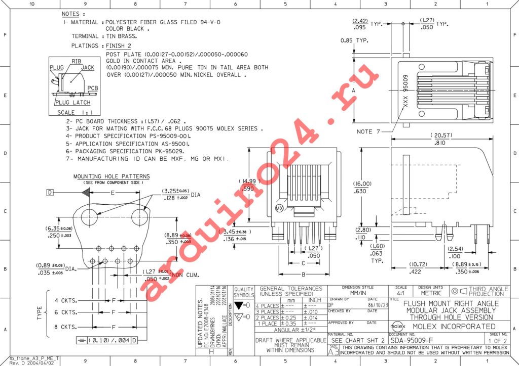 0950092667 datasheet