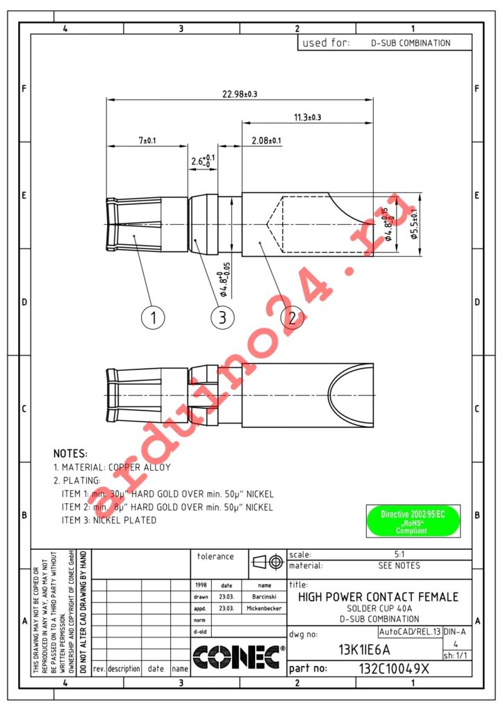 132C10049X datasheet