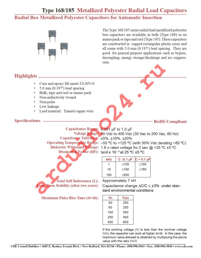 185103K250RAA-F datasheet