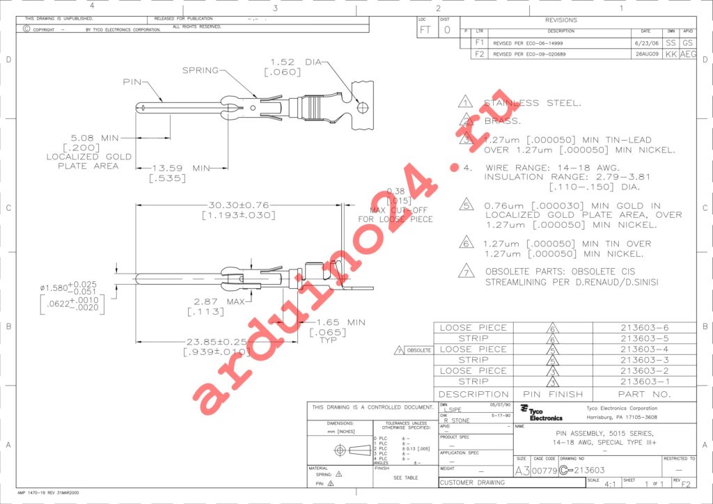 213603-3 datasheet