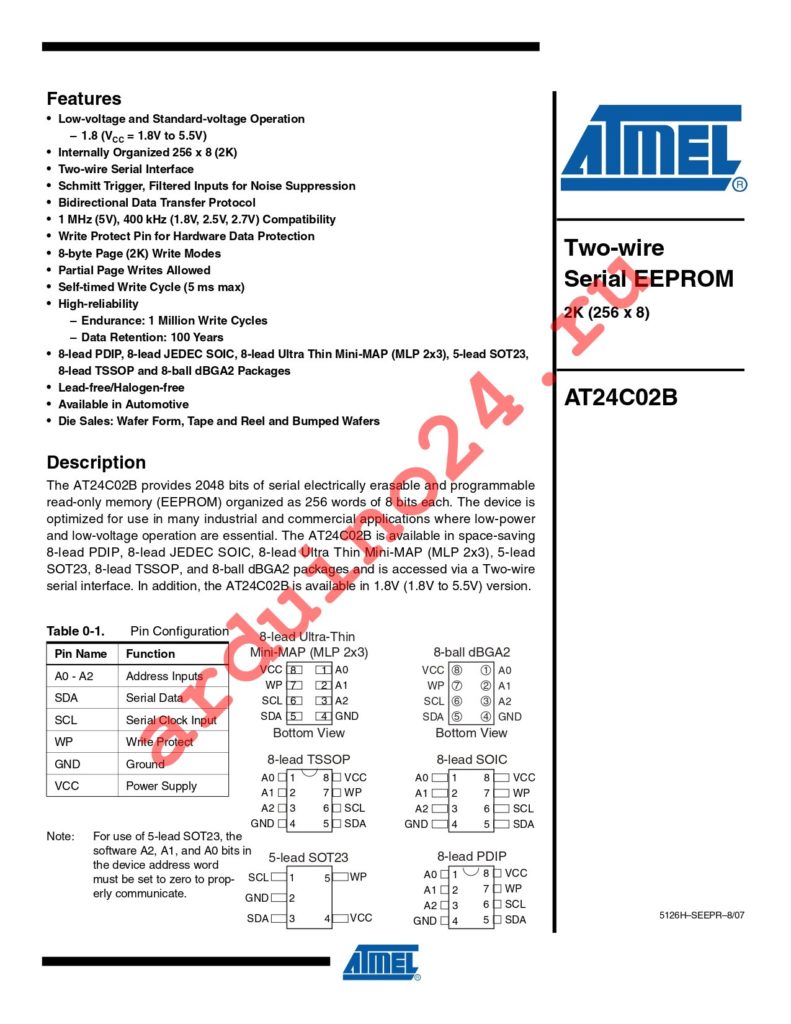 AT24C02BY6-YH-T datasheet