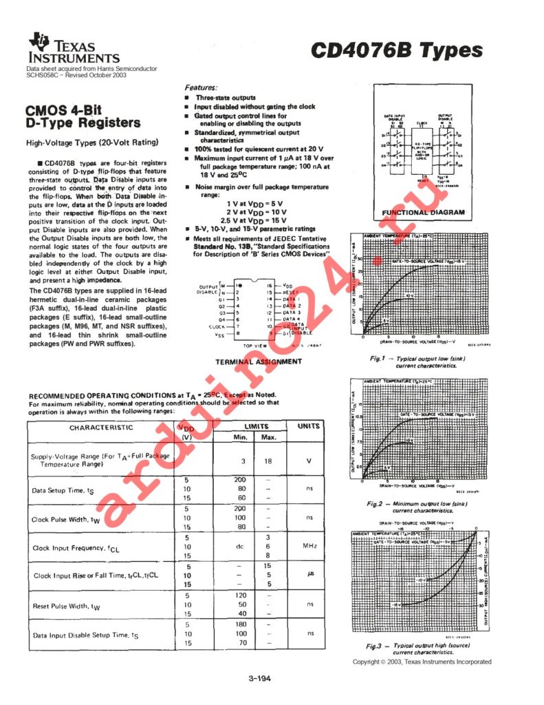 CD4076BMT datasheet