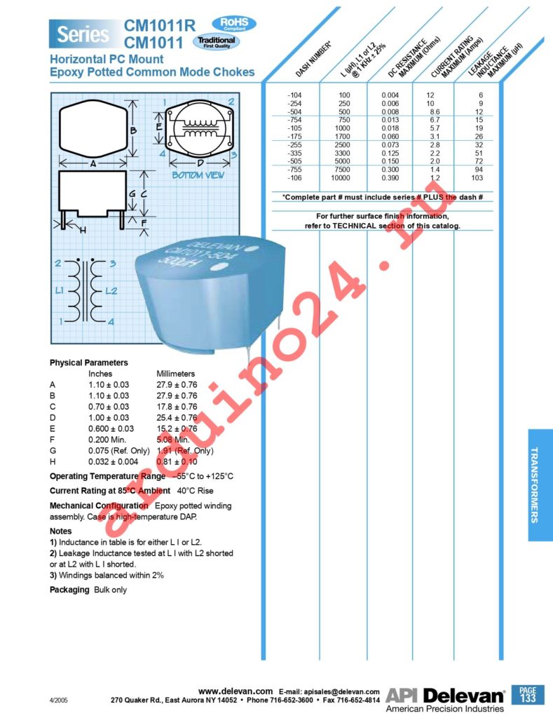 CM1011-504 datasheet