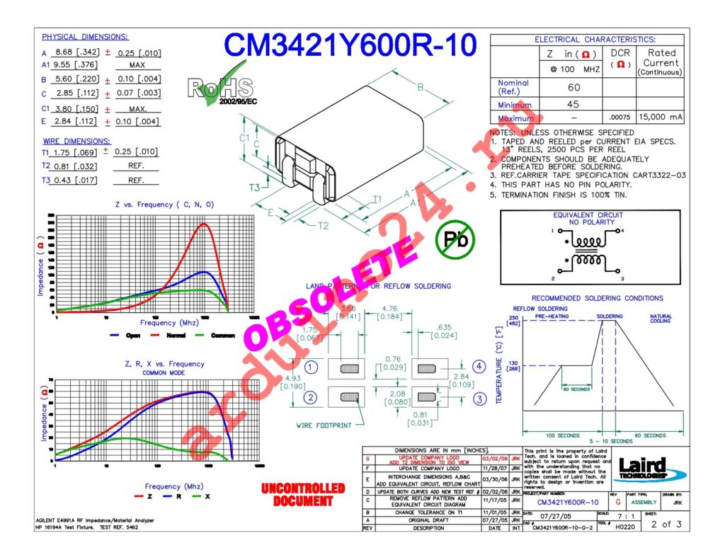 CM3421Y600R-10 datasheet
