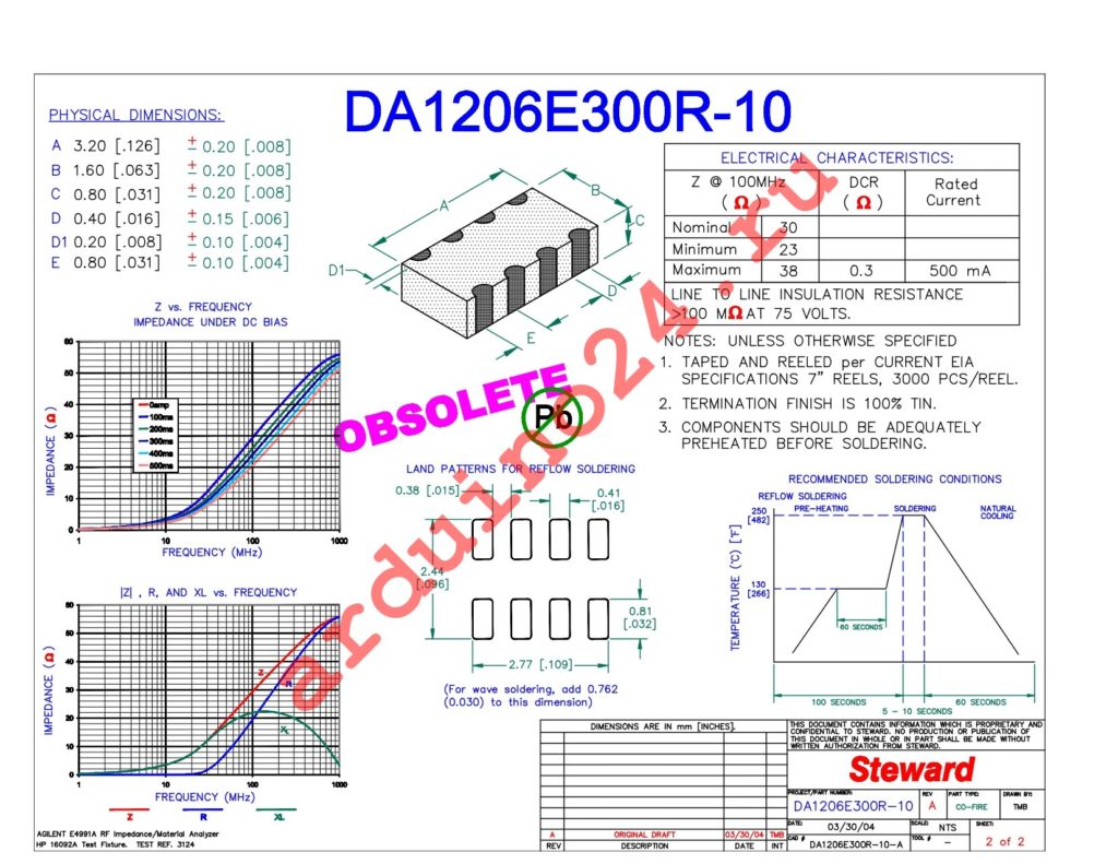 DA1206E300R-10 datasheet