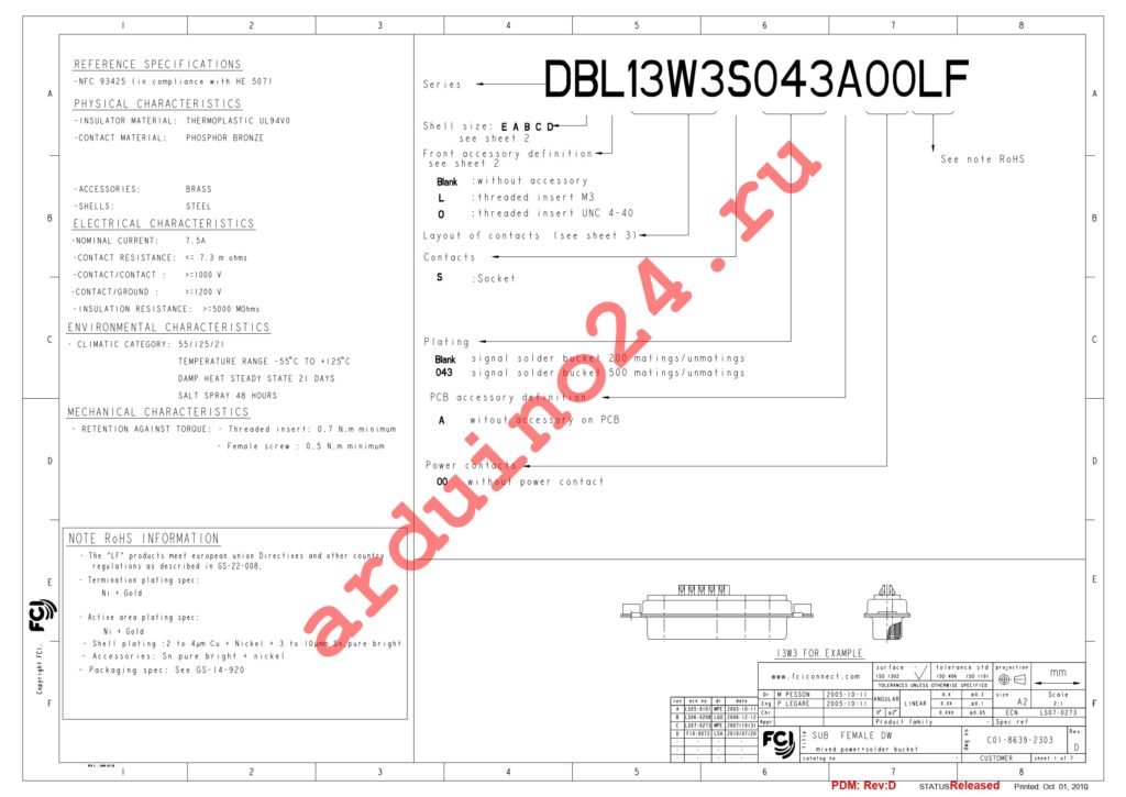 DB21W1SA00LF datasheet