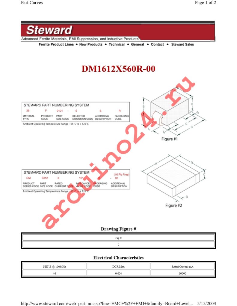 DM1612X560R-00 datasheet