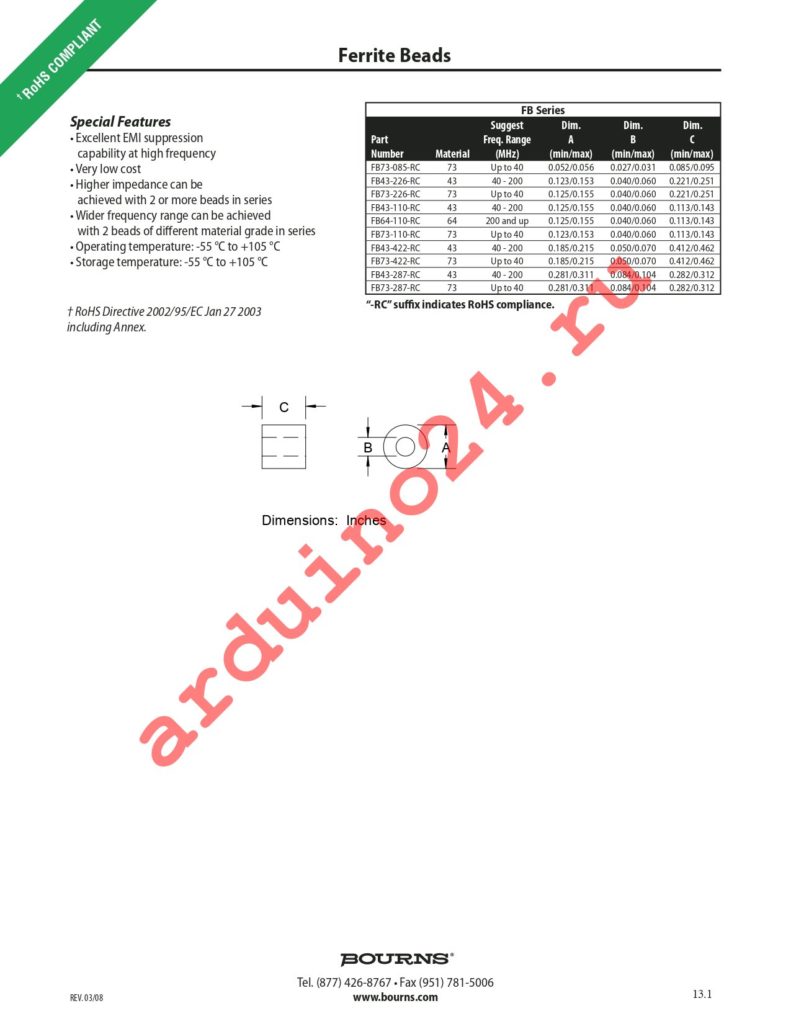 FB73-110 datasheet