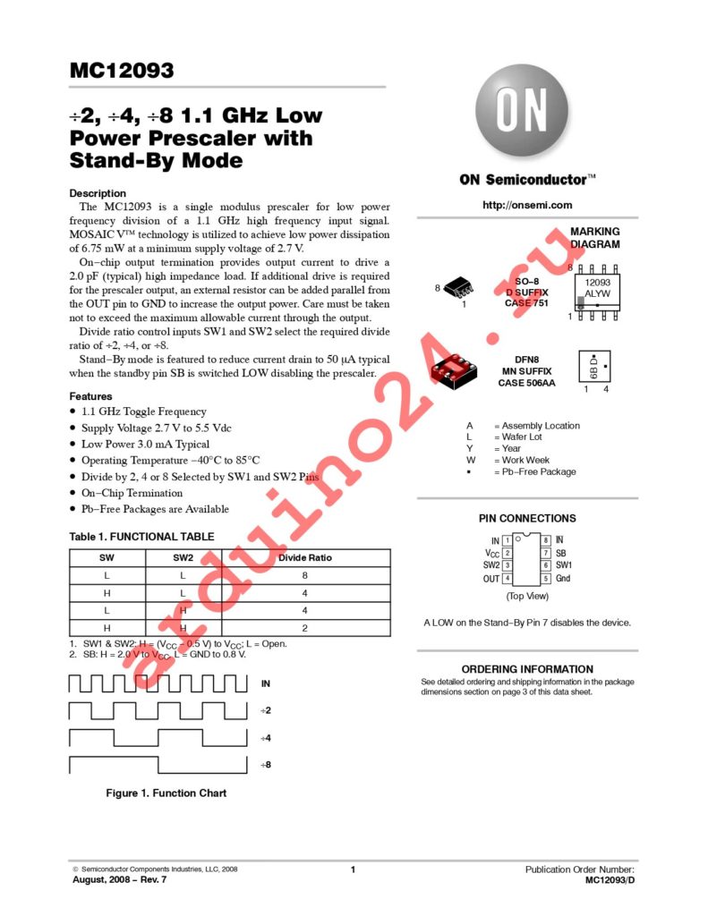 MC12093DG datasheet
