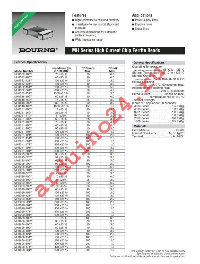MH2029-121Y datasheet