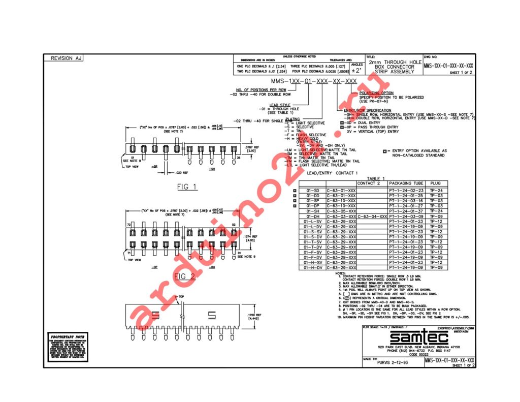 MMS-103-01-L-SV datasheet