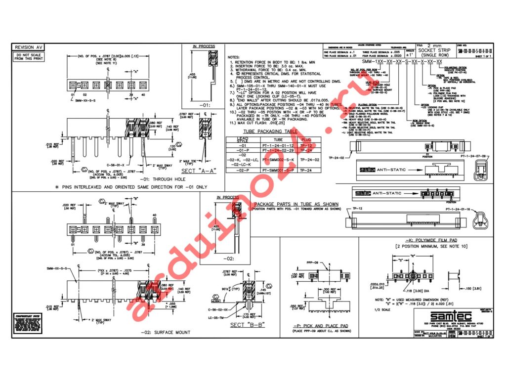 SMM-103-02-S-S datasheet