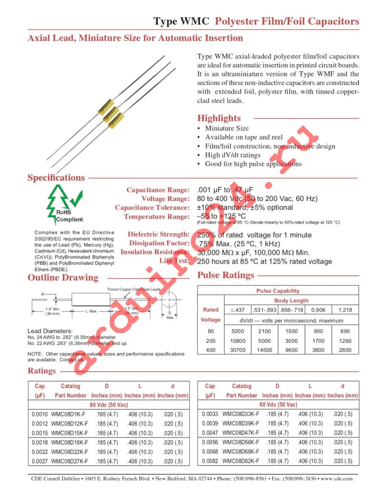 WMC08S47K datasheet