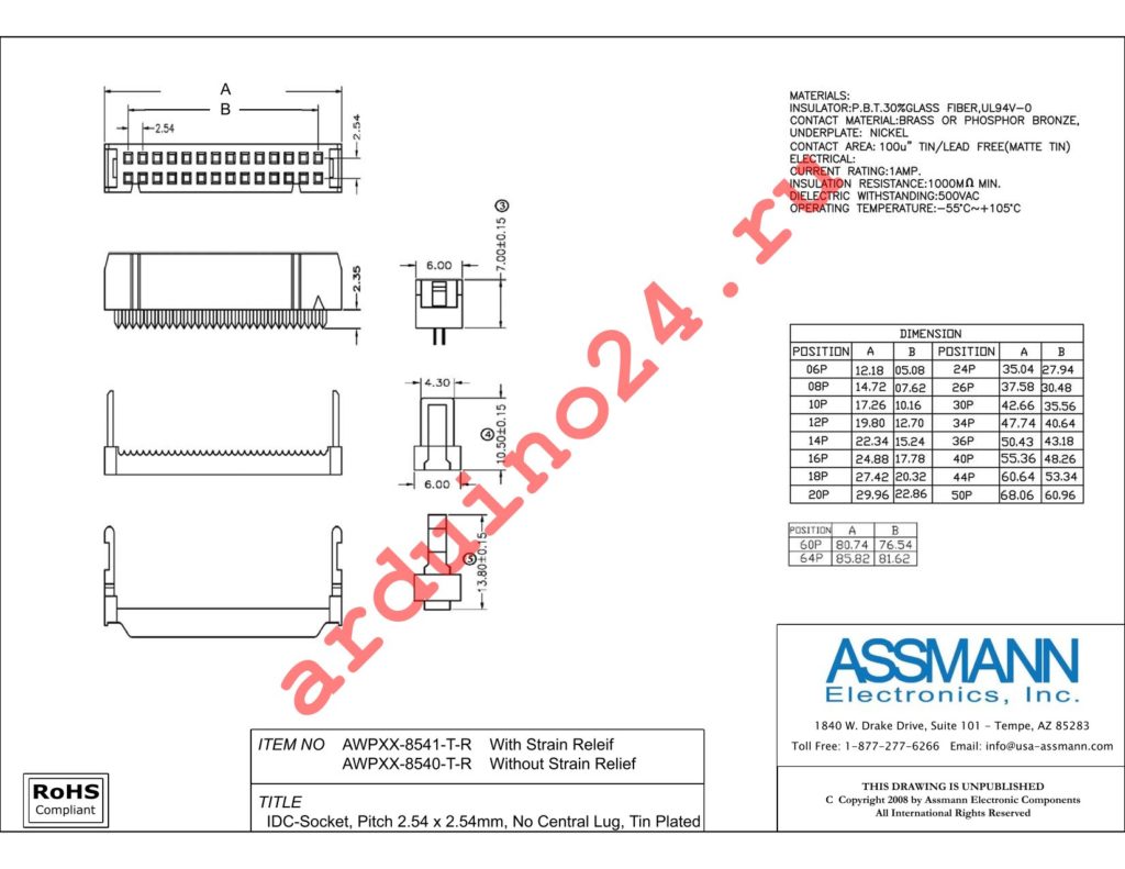 AWP50-8540-T-R datasheet