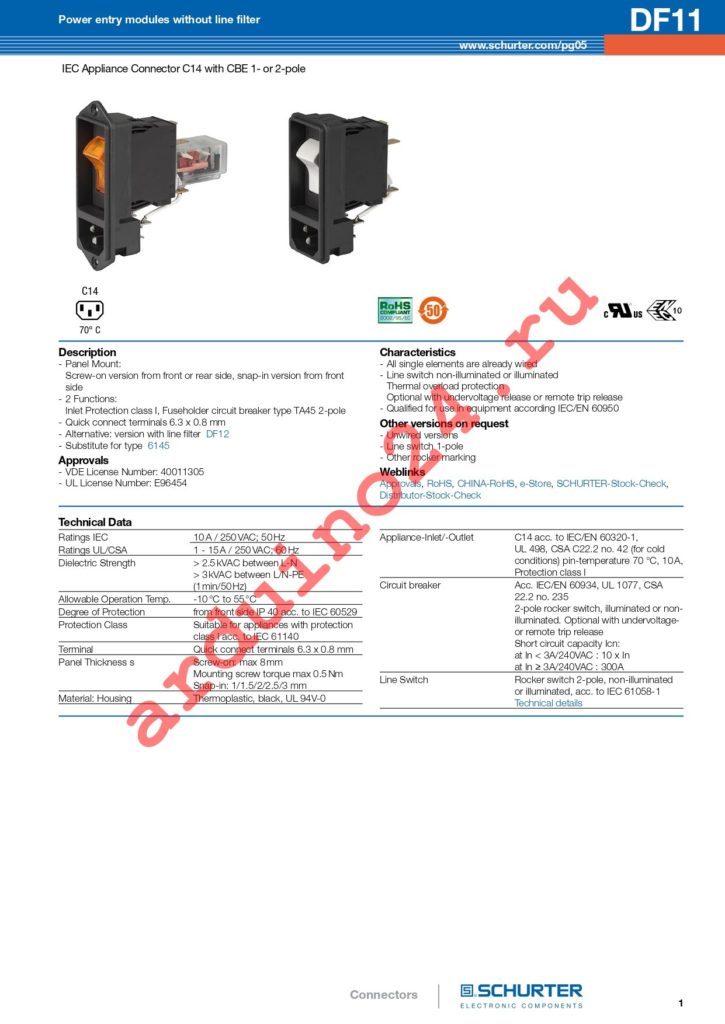 DF11.1089.0010.01 datasheet