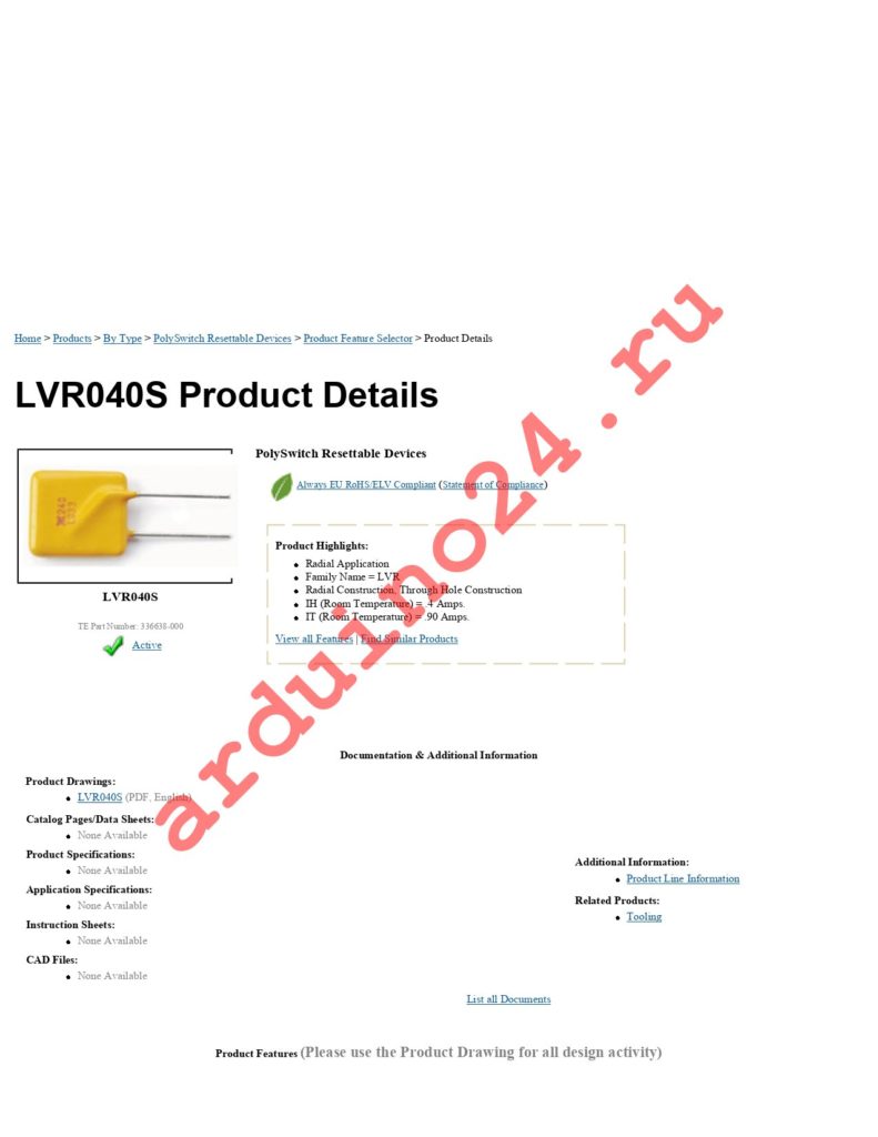 LVR040S datasheet
