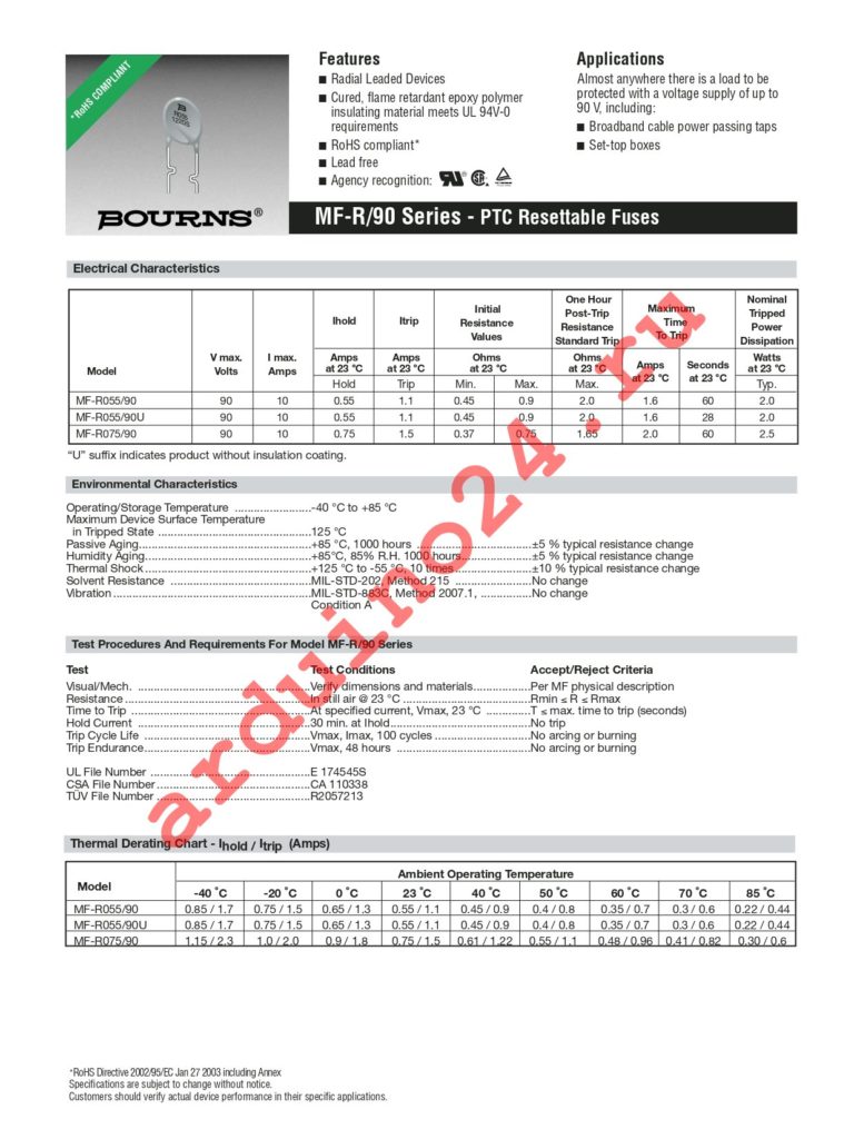 MF-R055/90-0 datasheet