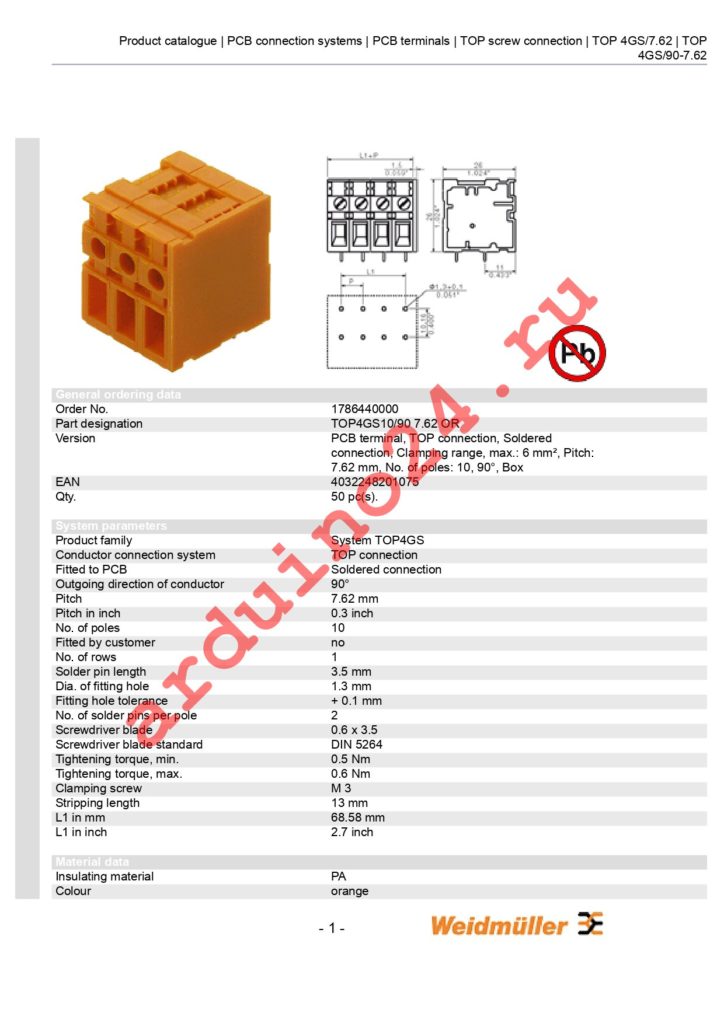 1786440000 datasheet