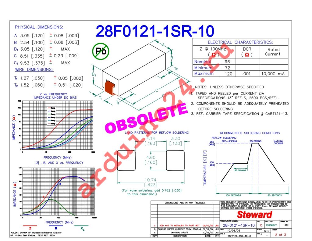 28F0121-1SR-10 datasheet