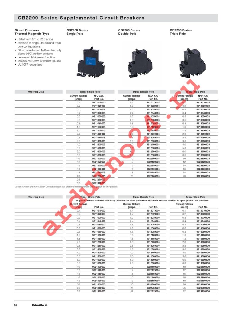 9913150003 datasheet