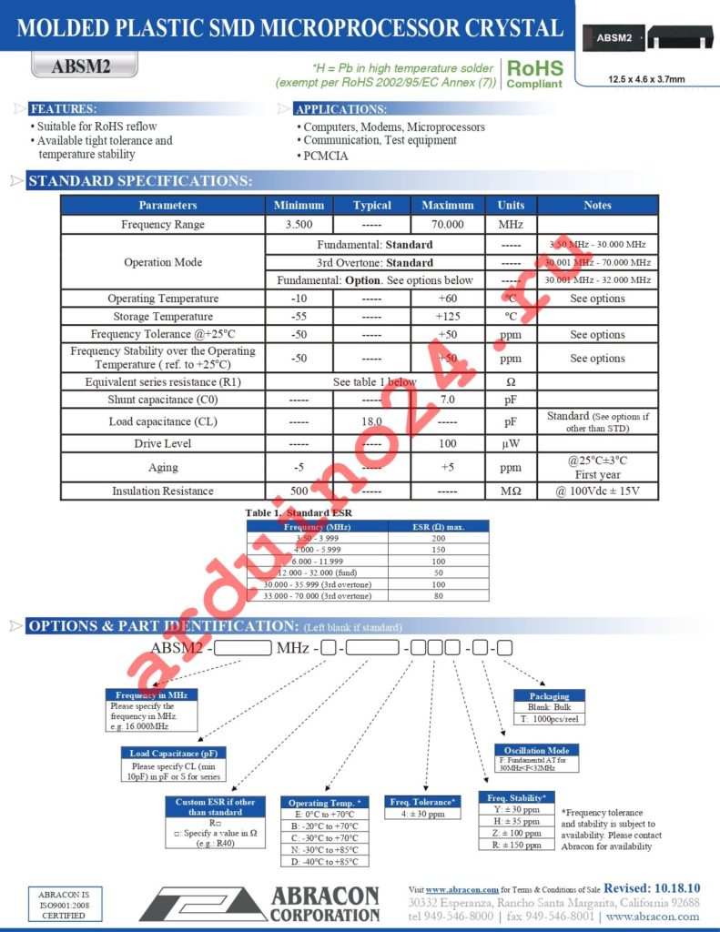 ABSM2-32.000MHZ-4F-T datasheet