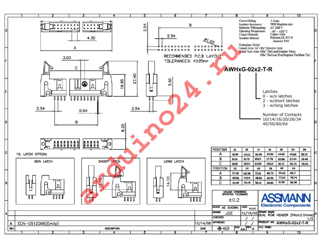 AWH50G-0222-T-R datasheet