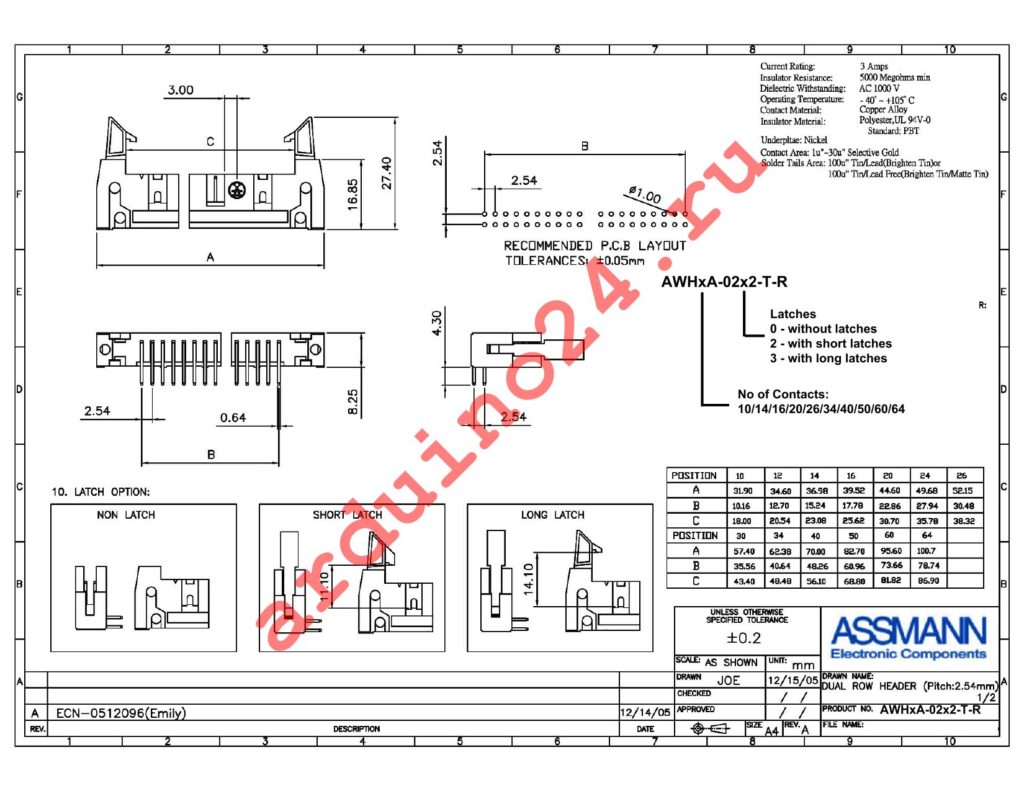 AWH64A-0222-T-R datasheet