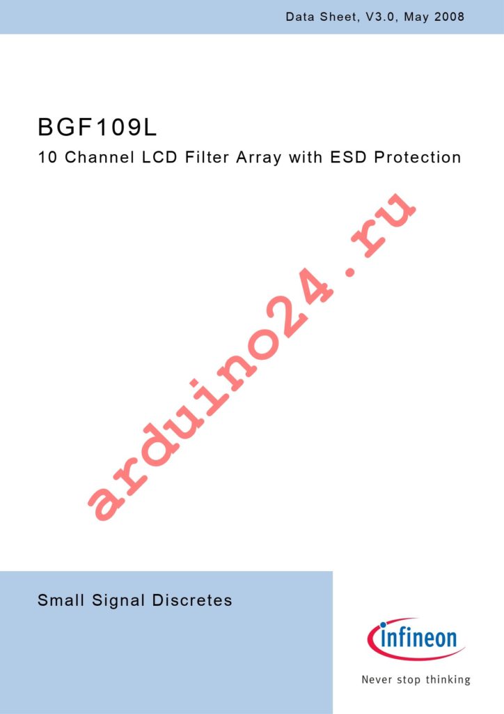 BGF 109L E6328 datasheet