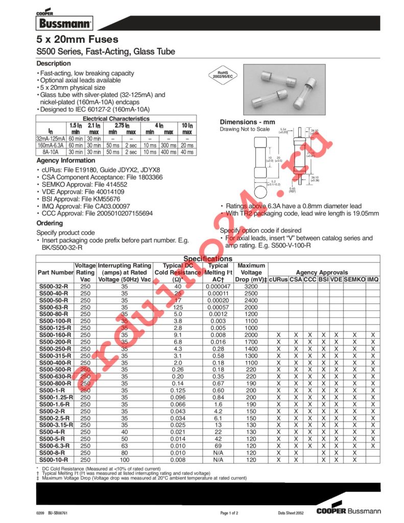 BK1/S500-100-R datasheet