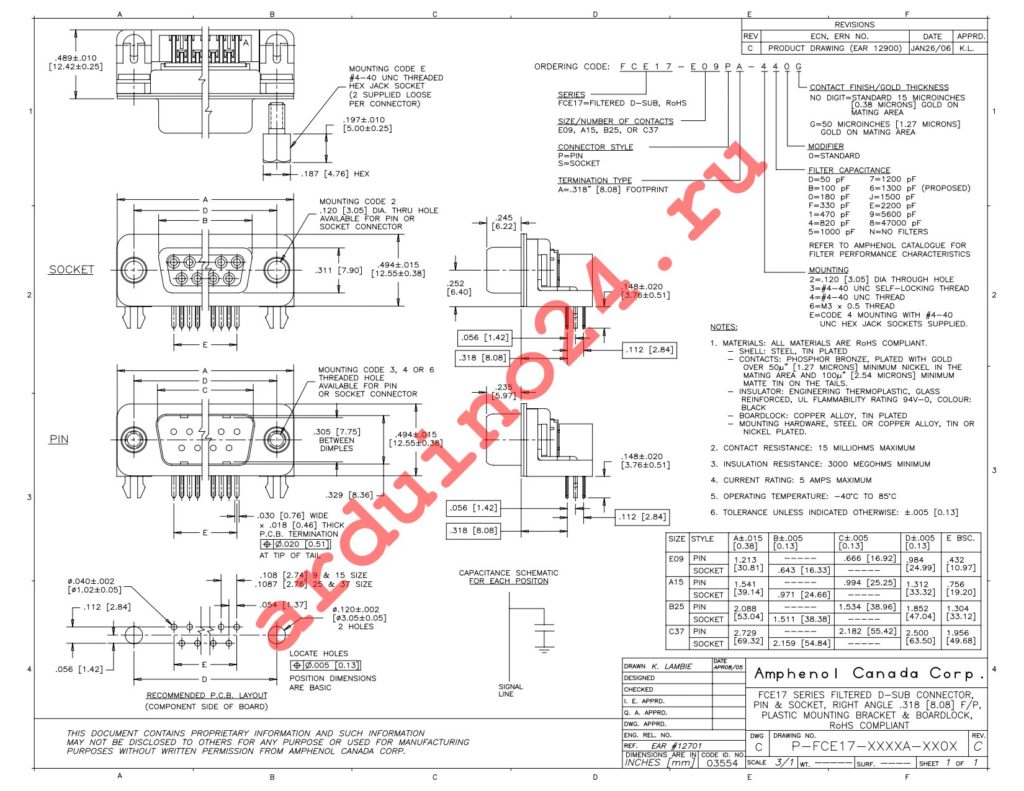 FCE17-B25SA-450 datasheet