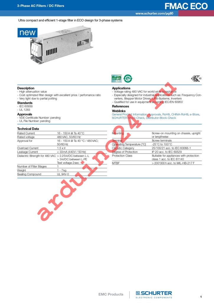 FMAC-091G-H110 datasheet