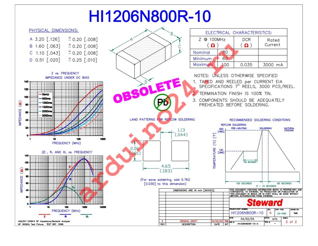 HI1206N800R-10 datasheet