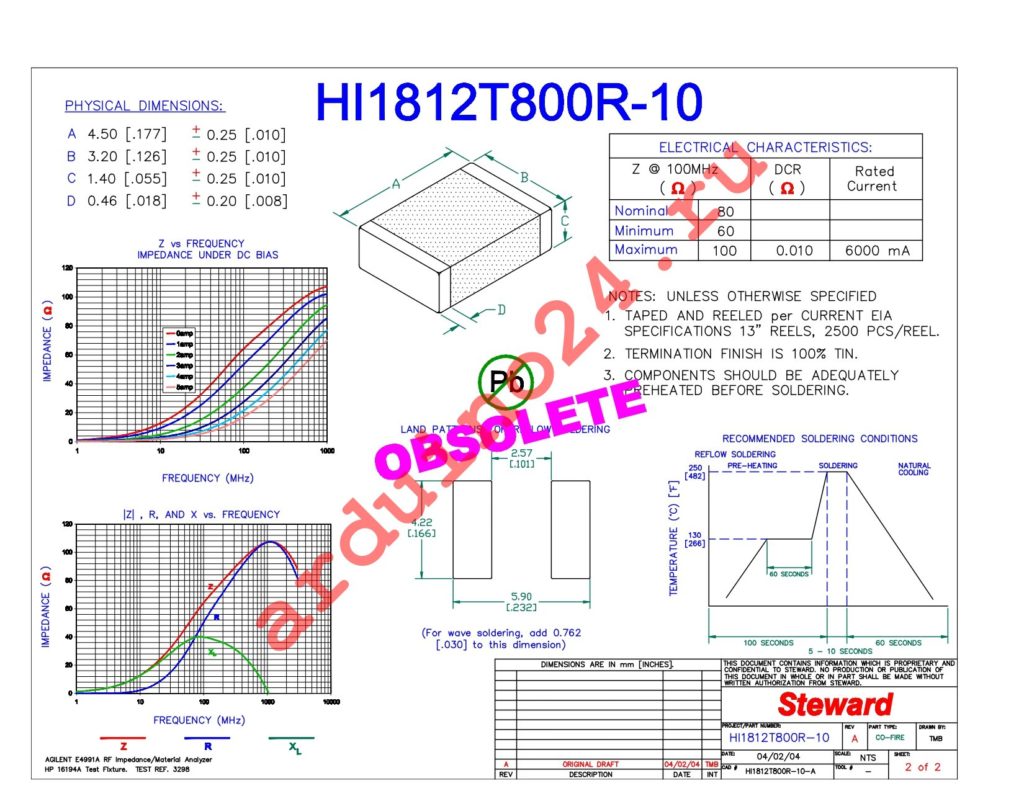 HI1812T800R-10 datasheet