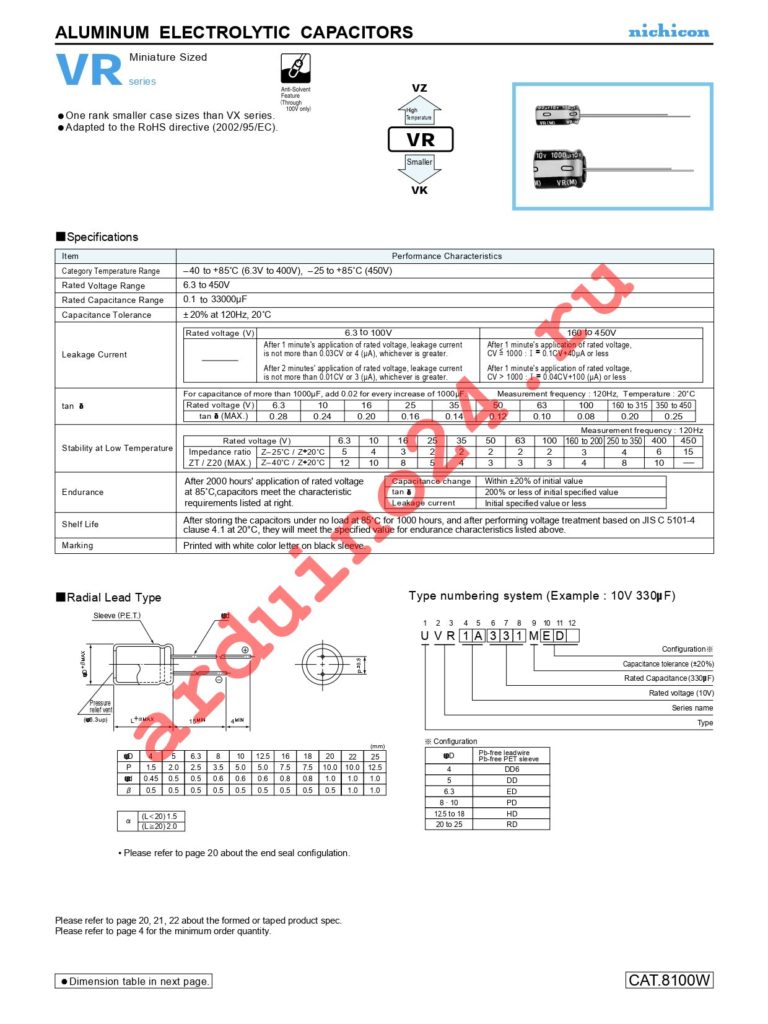 UVR2W3R3MPD datasheet