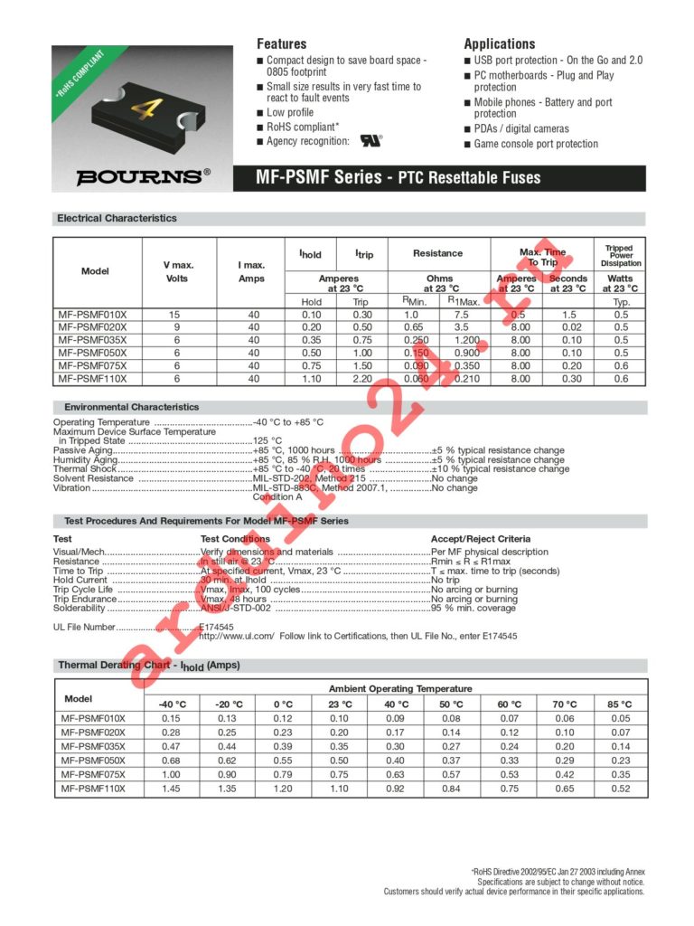 MF-PSMF035X-2 datasheet