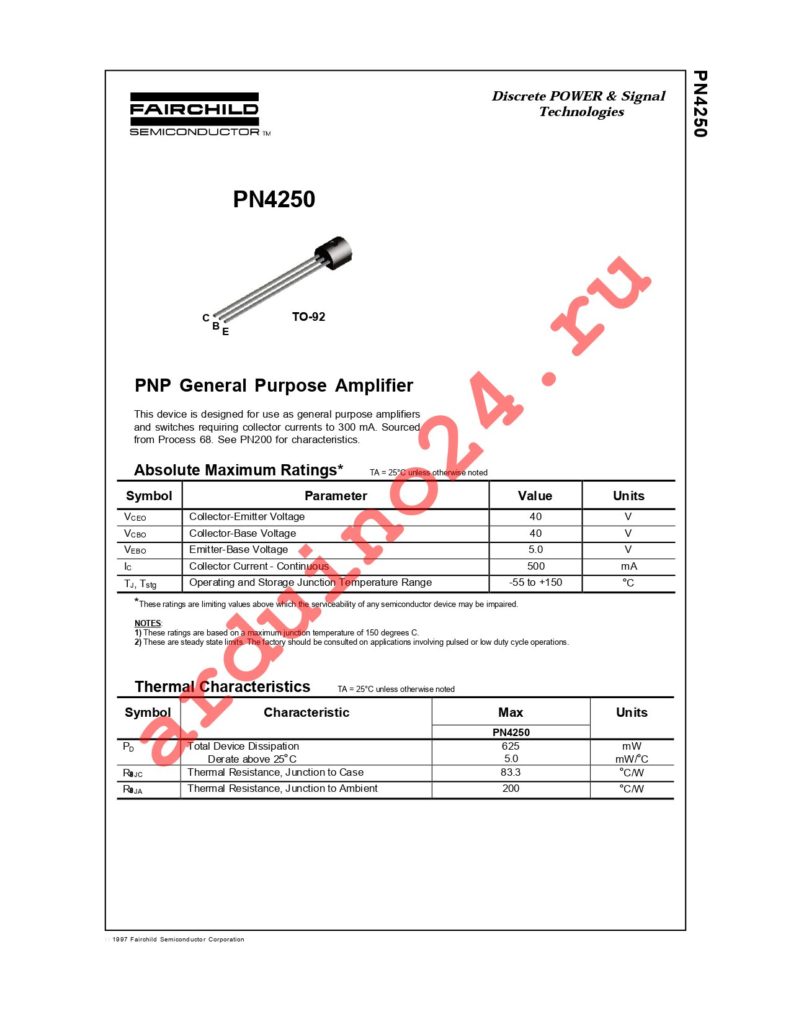 PN4250 datasheet