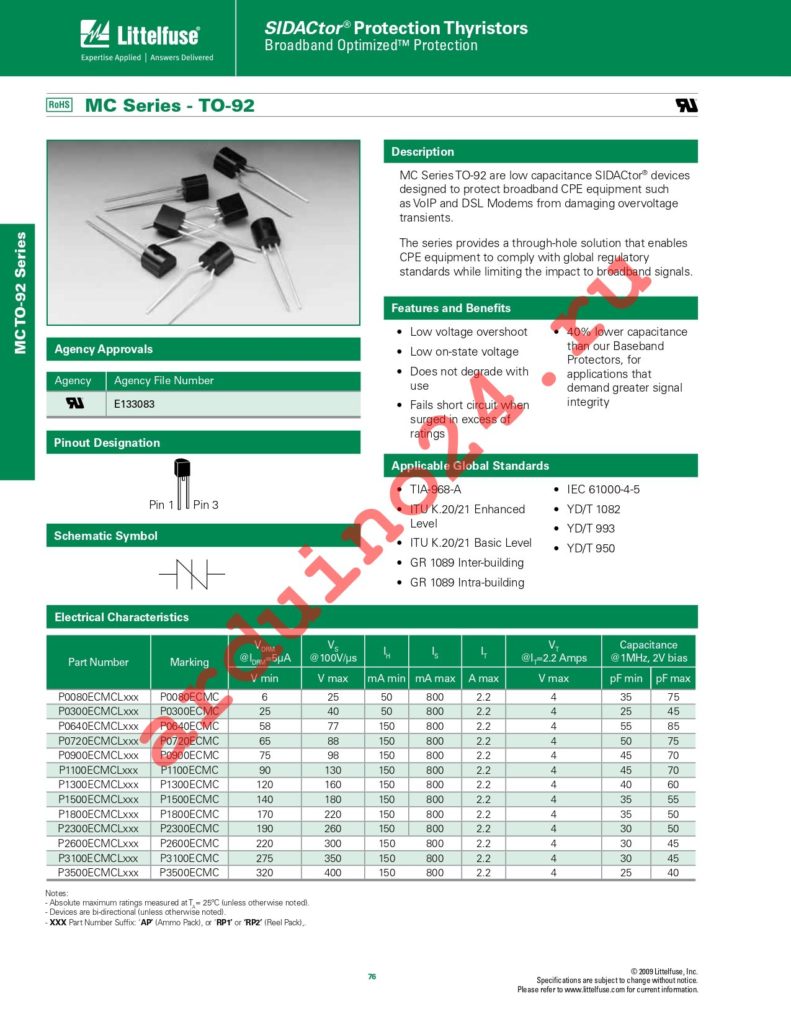 P3500ECMCRP2 datasheet