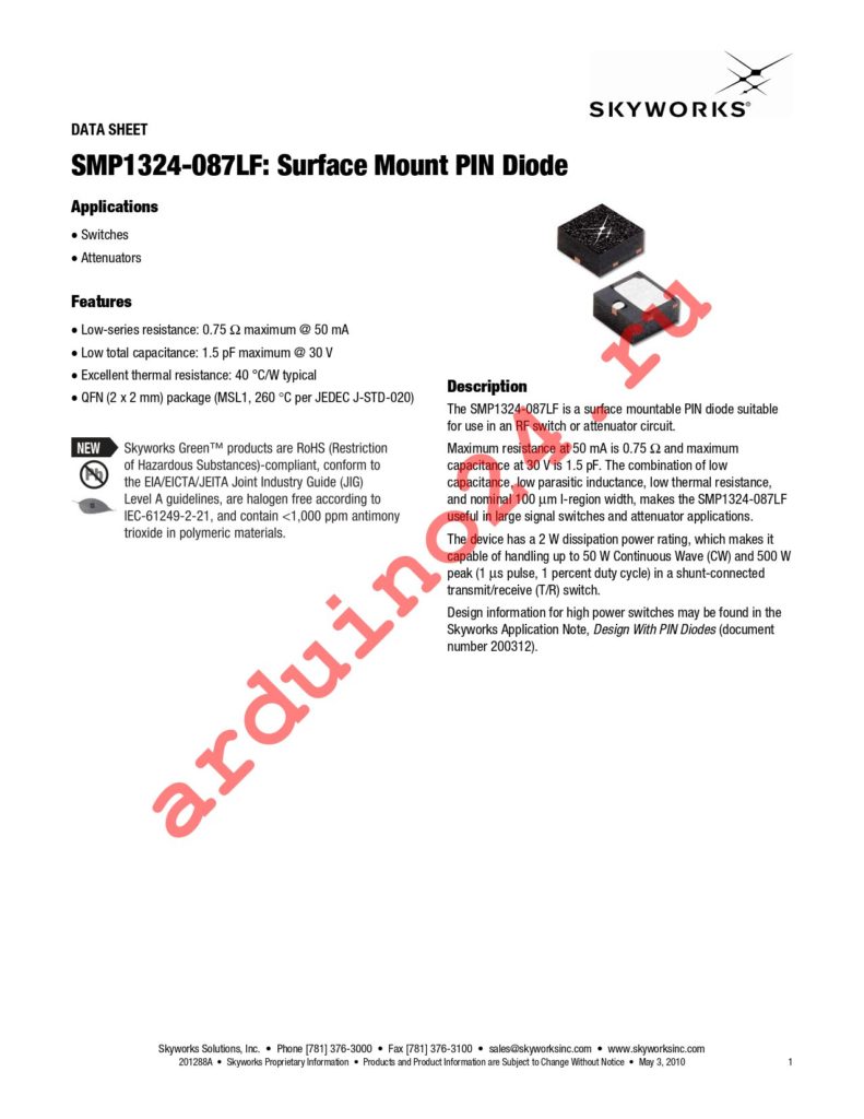 SMP1324-087LF datasheet